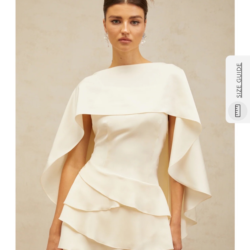 Chic Cream Backless Mini Dress